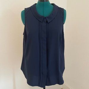 Navy Modcloth Collared Tank Top- 1x